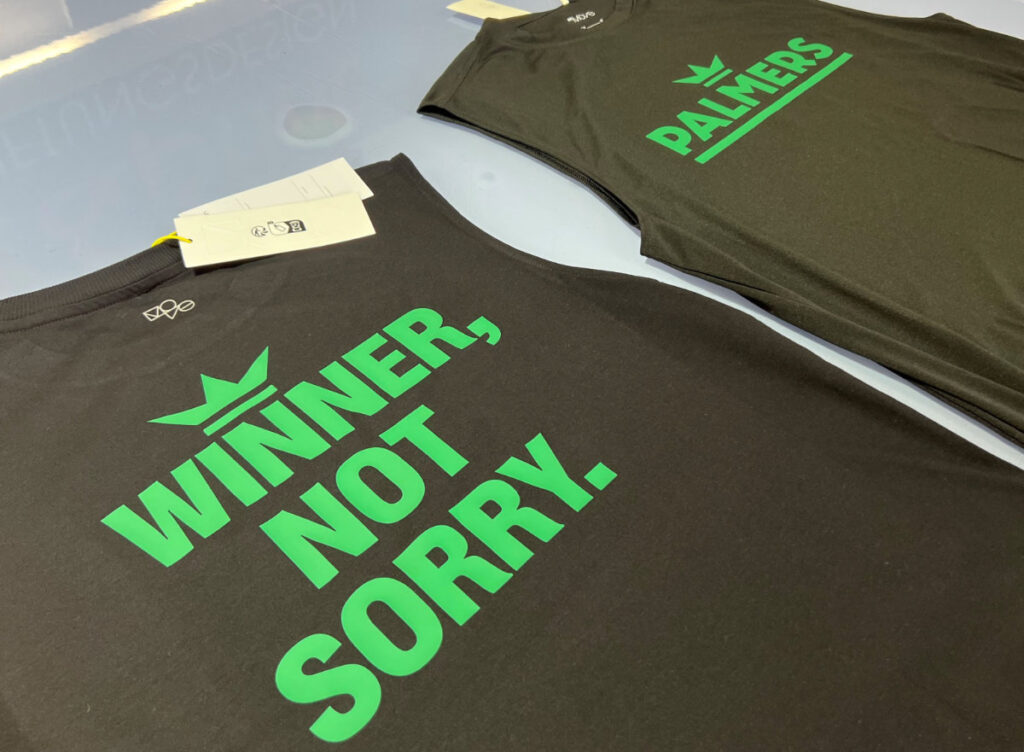 Website alle Leistungen Fotos gesamt Textildruck - Palmers Winner not Sorry